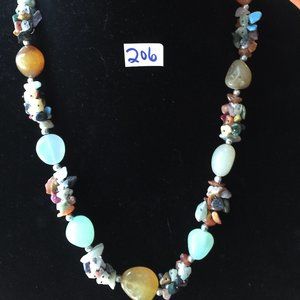 206 BEADED STONE NECKLACE, NWT, BUNDLE & SAVE!